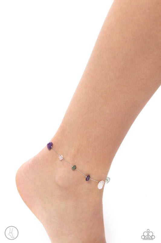 Gemstone Grace - Green Anklet