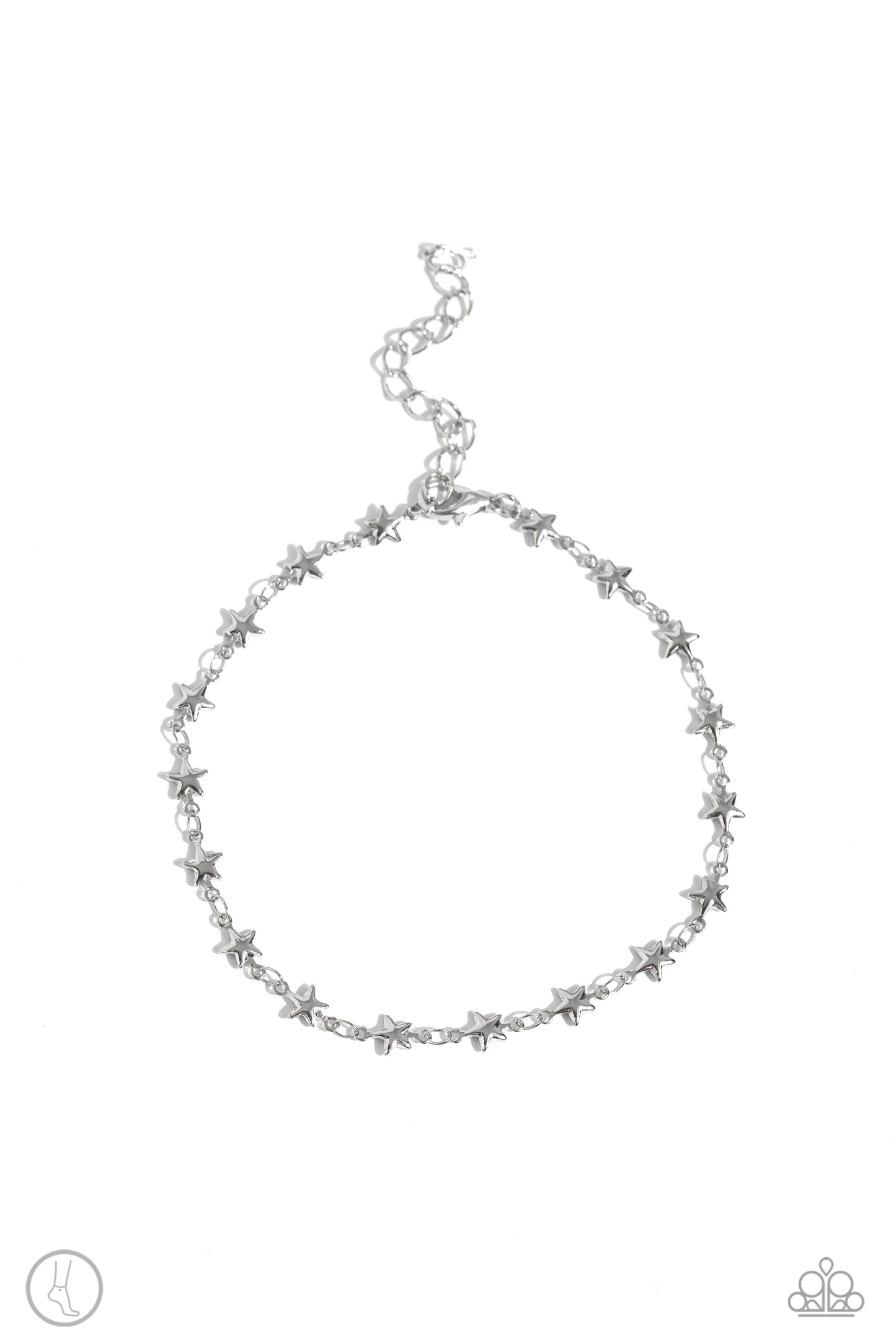 Starry Swing Dance - Silver Anklet