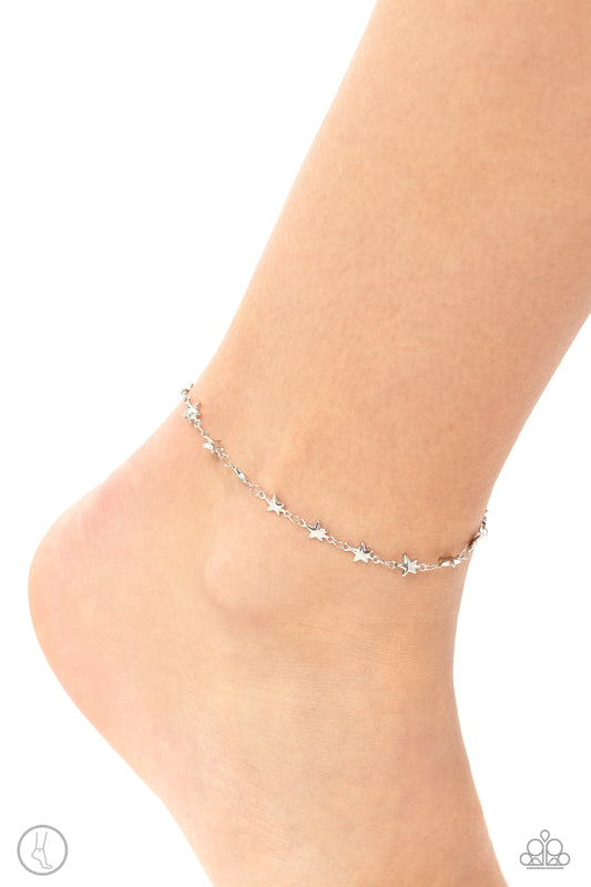 Starry Swing Dance - Silver Anklet