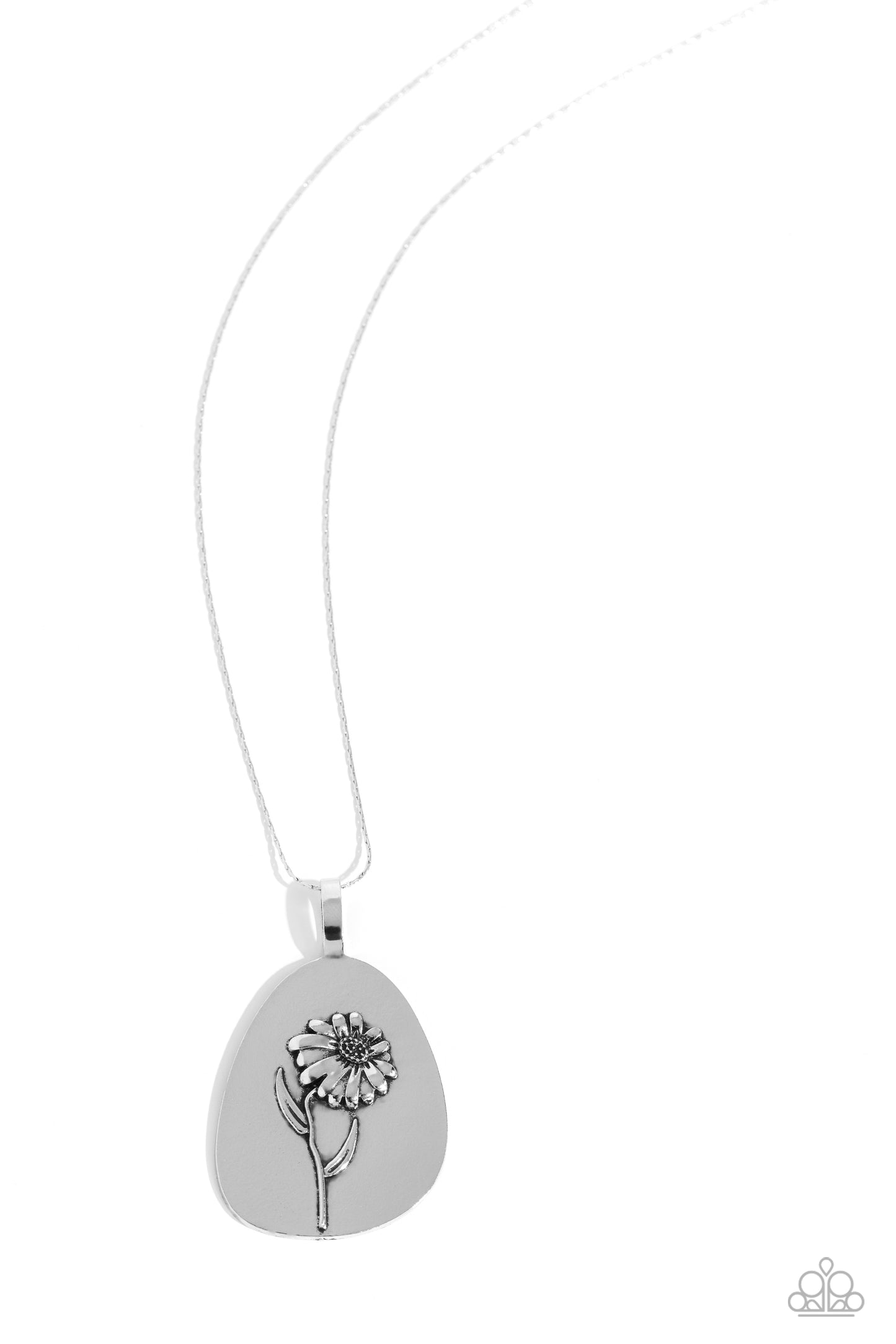 Sunflower Shift - Silver Necklace