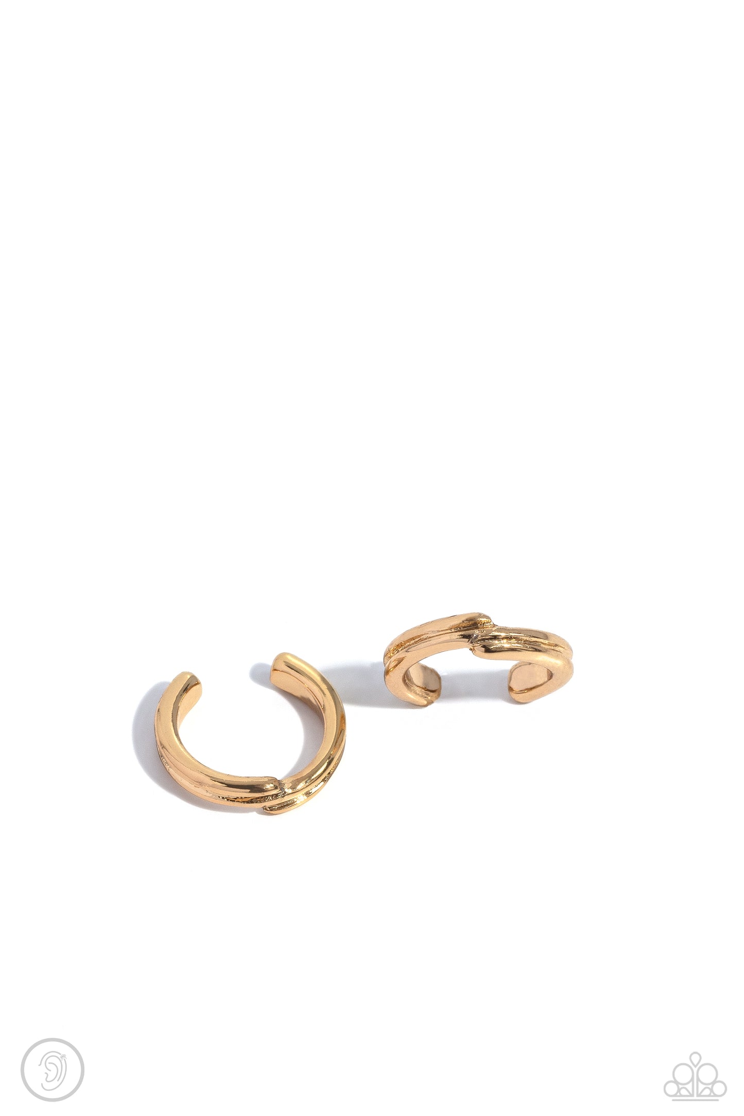 Linear Legacy - Gold Cuff Earring