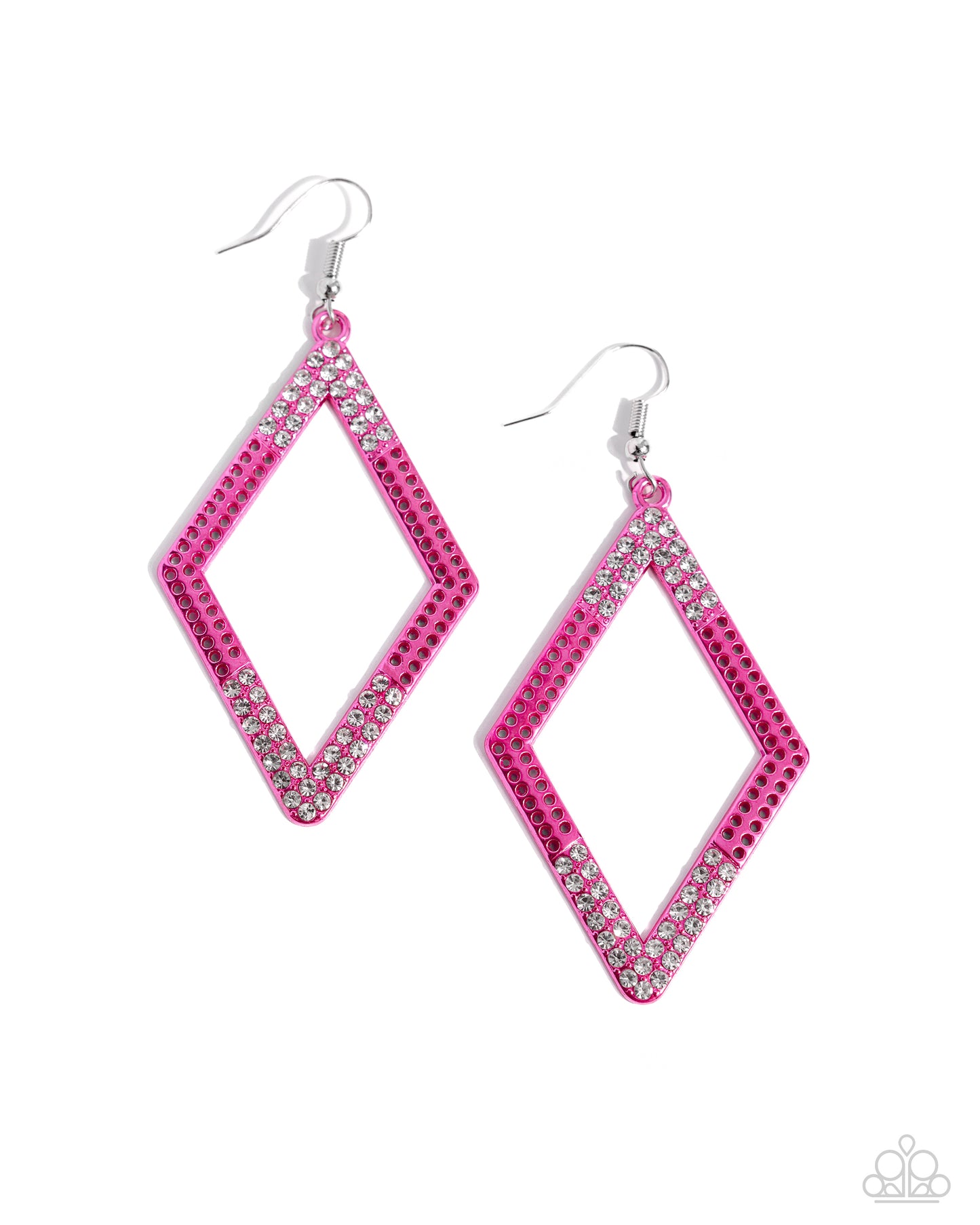 Eloquently Edgy - Pink Earring