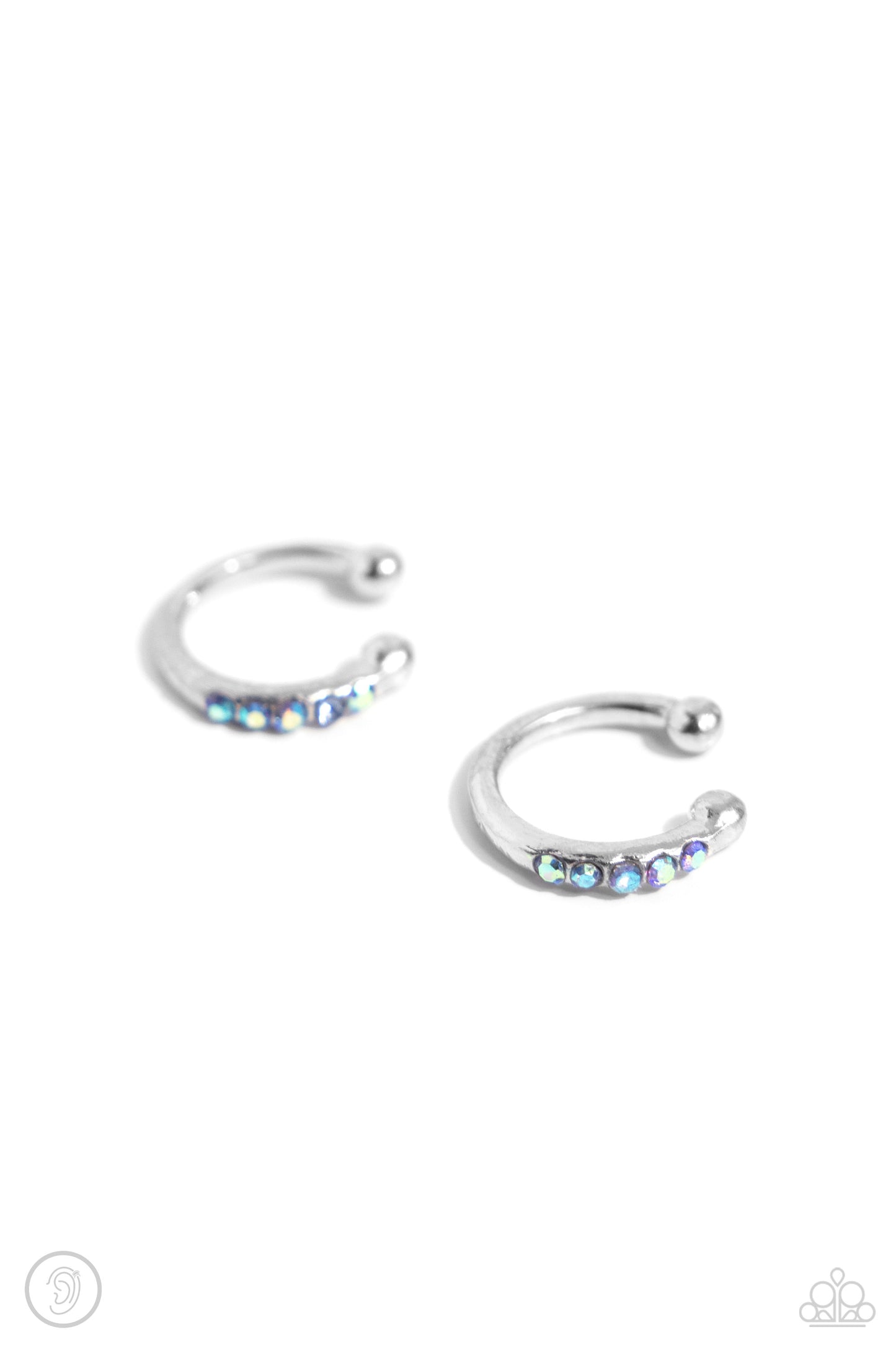 Charming Cuff - Blue Cuff Earring