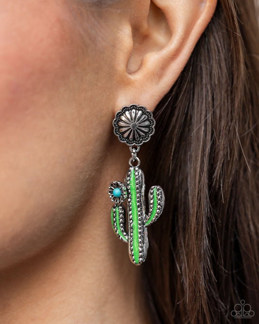 Cactus Craze - Green Earring - Exclusive Empower Me Pink 2024