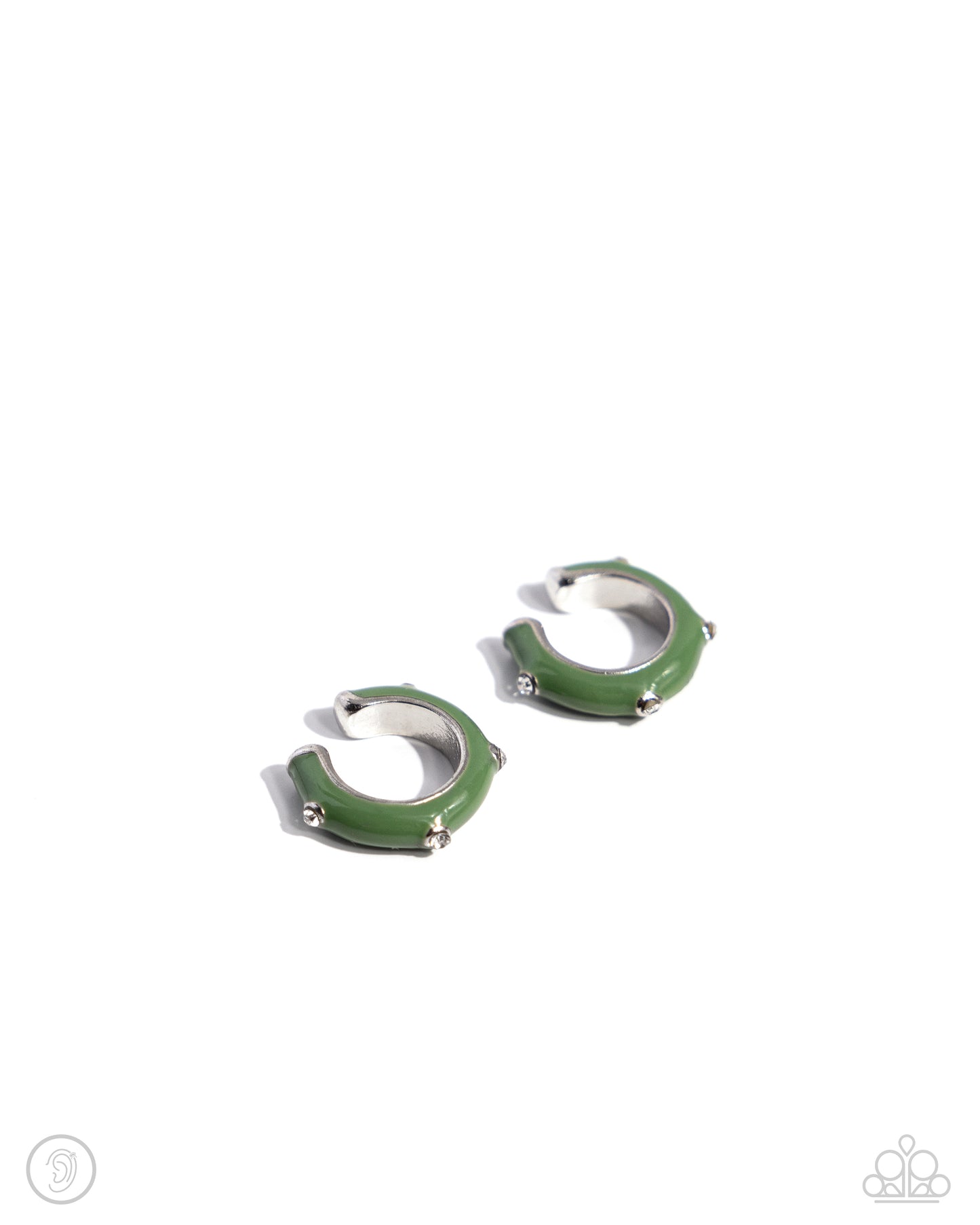 Coastal Color - Green Cuff Earring