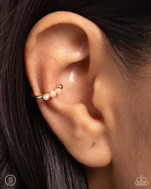 Ballerina Backdrop - Gold Cuff Earring