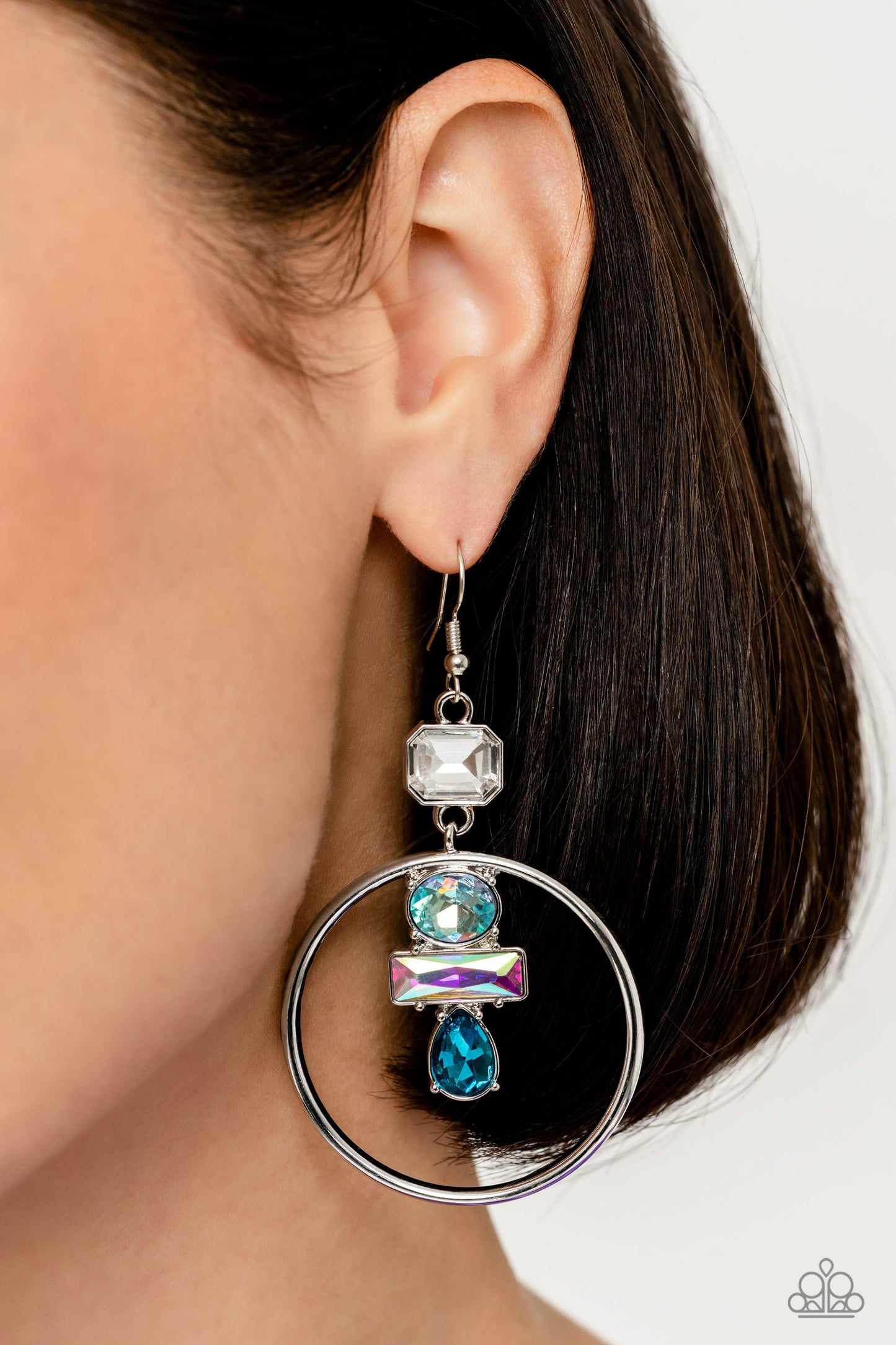 Geometric Glam - Blue Earring - January 2023 Life of the Party Exclusive